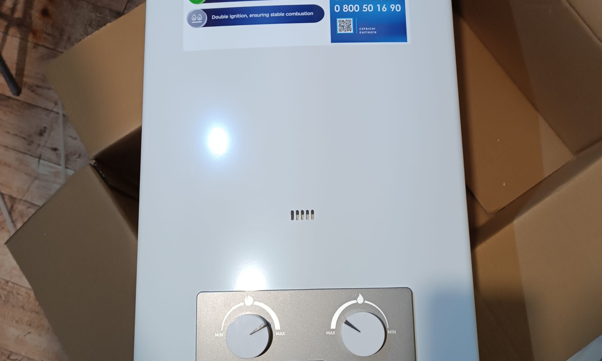 Колонка установка Midea